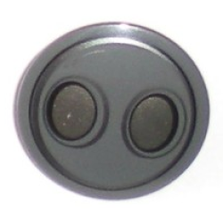 Minifigure, Shield Circular / Round Convex Face with Silver Ovals Pattern Minifigure, Shield Circular / Round Convex Face with Silver Ovals Pattern