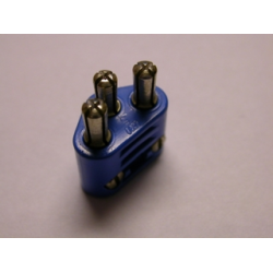Electric, Connector, 3-Way Male Rounded with Cross-Cut Pins Electric, Connector, 3-Way Male Rounded with Cross-Cut Pins