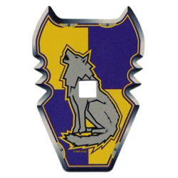 Plastic Shield for Large Figures with Knights Kingdom Danju Wolf Pattern