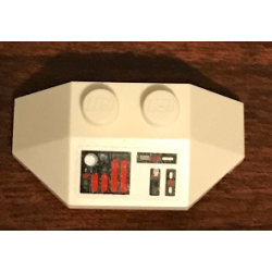 Wedge 2 x 4 Triple with SW Instrument Panel with Red Oval Thick Lines Pattern (Sticker) - Set 75244