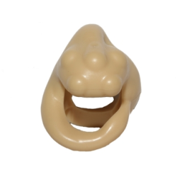 Minifigure, Headgear Head Top, SW Twi'lek, Looped Round Back (Bib Fortuna) - Tan