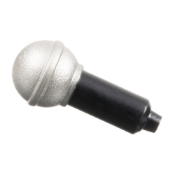 Minifigure, Utensil Microphone with Silver Top Full Screen Pattern