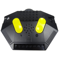 Electric, Train 9V RC Train Remote Control, Dark Bluish Gray Bottom, Yellow Buttons