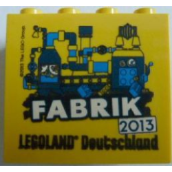 Brick 2 x 4 x 3 with Legoland Deutschland Fabrik 2013 Pattern