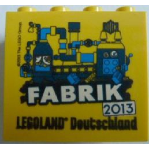 Деталь LEGO 30144pb136 Brick 2 x 4 x 3 with Legoland Deutschland Fabrik 2013 Pattern