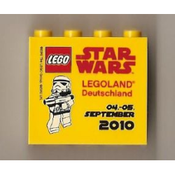 Brick 2 x 4 x 3 with Legoland Deutschland Star Wars 04. - 05. September 2010 Pattern Brick 2 x 4 x 3 with Legoland Deutschland Star Wars 04. - 05. September 2010 Pattern