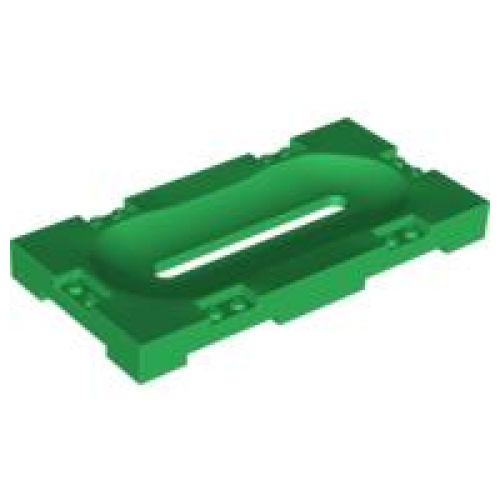 Деталь LEGO 41819 Sports Field Section 8 x 16 with Horizontal Slot - Green