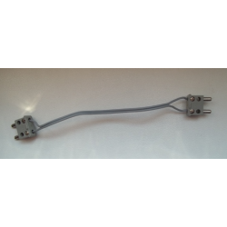 Electric, Wire 12V / 4.5V with 2 Leads, 14 Studs Long with 2 Light Gray Electric, Connector, 2-Way Male Squared Narrow Long without Center Post (x466c14 / bb0081c01) - Light Gray Electric, Wire 12V / 4.5V with 2 Leads, 14 Studs Long with 2 Light Gray Electric, Connector, 2-Way Male Squared Narrow Long without Center Post (x466c14 / bb0081c01) - Light Gray
