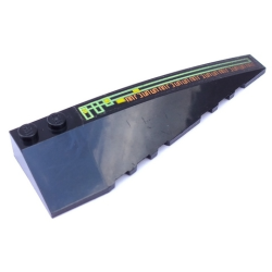 Wedge 10 x 3 Right with Light Bars and Alien Characters Pattern (Sticker) - Set 7693