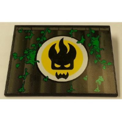 Slope 10 6 x 8 with Agents Dr. Inferno Logo Pattern (Sticker) - Set 8632