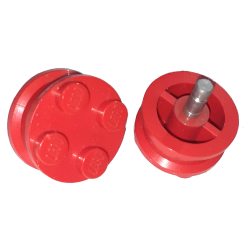 Wheel with 4 Studs and Metal Axle