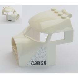 Aircraft Fuselage Forward Top Curved 6 x 6 with Bar Handle and 3 Pin Holes with 'CARGO' and Scratches Pattern on Both Sides (Stickers) - Set 60161 Aircraft Fuselage Forward Top Curved 6 x 6 with Bar Handle and 3 Pin Holes with 'CARGO' and Scratches Pattern on Both Sides (Stickers) - Set 60161