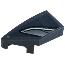 Wedge 2 x 1 x 2/3 Left with Silver Car Headlight Pattern (Sticker) - Set 76903