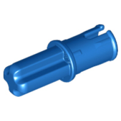 Technic, Axle 1L with Pin with Friction Ridges - Blue