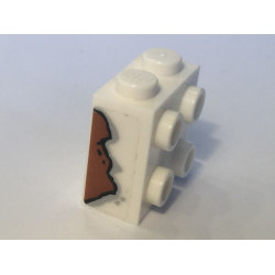 Brick, Modified 1 x 2 x 1 2/3 with Studs on Side with Rust Pattern Model Right Side (Sticker) - Set 10274