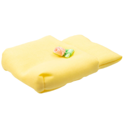 Belville Cloth Pouch, Baby with green and pink Floral Bow Belville Cloth Pouch, Baby with green and pink Floral Bow