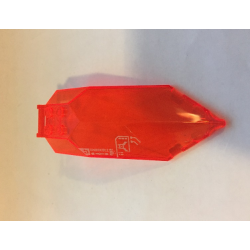 Windscreen 10 x 4 x 2 1/3 Canopy Pointed with Bar Handle with Silver 'UNBRKBLE' and Circuitry Pattern (Sticker) - Set 72005