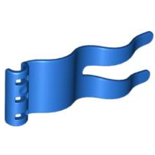 Деталь LEGO 51725 Duplo Flag Wavy 2 x 5 - Blue