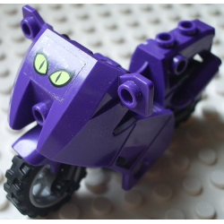 Motorcycle City with Black Chassis, Light Bluish Gray Wheels and Fairing with Cat Eyes Pattern (Sticker) - Set 7779 Motorcycle City with Black Chassis, Light Bluish Gray Wheels and Fairing with Cat Eyes Pattern (Sticker) - Set 7779