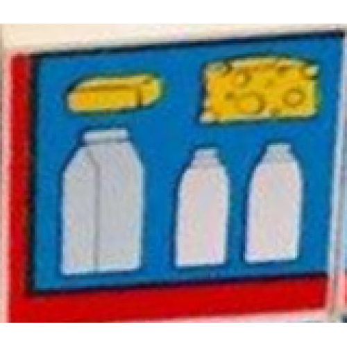 Деталь LEGO 2756pb476 Duplo, Tile 2 x 2 x 1 with Farmhouse Mosaic Picture 04 Pattern