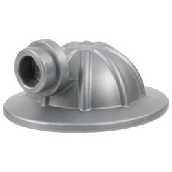 Minifigure, Headgear Helmet Mining with Head Lamp - White Minifigure, Headgear Helmet Mining with Head Lamp - White