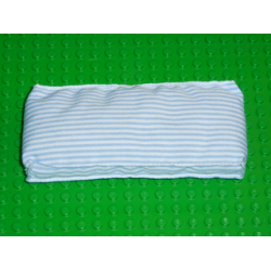 Belville Cloth Mattress 6 x 14, Blue Stripe Pattern