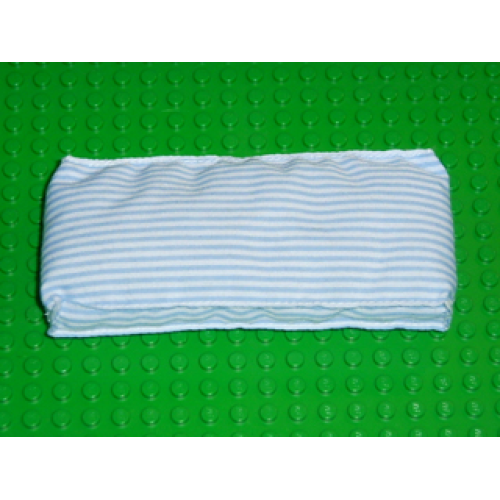 Деталь LEGO x1488px1 Belville Cloth Mattress 6 x 14, Blue Stripe Pattern