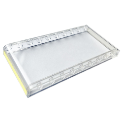 Windscreen 1 x 10 x 4 with Bright Light Yellow Stripe Pattern on Both Sides (Stickers) - Set 10271