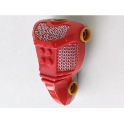 Large Figure Torso KK with Adric, Sir Pattern (Red Front and Silver Chain Mail) - Series 3 - Brick 2 x 2 Relief