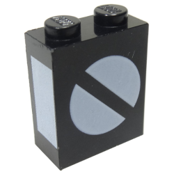 Brick 1 x 2 x 2 with Inside Axle Holder with Train Switch White Pattern Brick 1 x 2 x 2 with Inside Axle Holder with Train Switch White Pattern