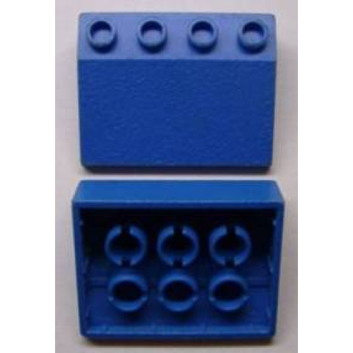 Деталь LEGO 3297miB Minitalia Slope 33 3 x 4 with Bottom Tubes - Blue