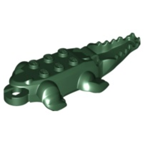 Деталь LEGO 18904 Alligator / Crocodile Body with 10 Bottom Teeth