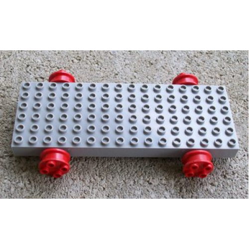Деталь LEGO carbasemia Minitalia Brick, Modified 16 x 6 with Wheels