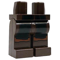 Hips and Legs with Robe Ends with Thick Black Hems, Reddish Brown Knees Pattern Hips and Legs with Robe Ends with Thick Black Hems, Reddish Brown Knees Pattern