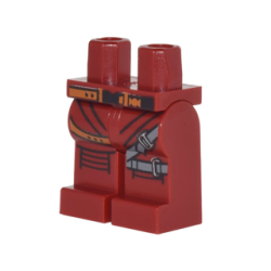 Hips and Legs with Orange and Black Belt, Dark Bluish Gray Straps, Black Knee Pads Pattern Hips and Legs with Orange and Black Belt, Dark Bluish Gray Straps, Black Knee Pads Pattern