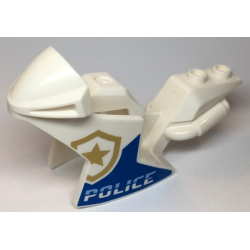 Motorcycle Fairing, Racing (Sport) Bike with Gold Shield with Star and 'POLICE' Pattern on Both Sides Motorcycle Fairing, Racing (Sport) Bike with Gold Shield with Star and 'POLICE' Pattern on Both Sides