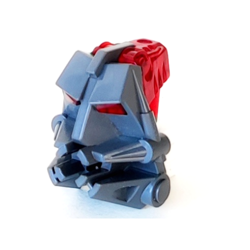 Деталь LEGO 32553c09 Bionicle Head Connector Block 3 x 4 x 1 2/3 with Trans-Red Eye / Brain Stalk (32553 / 32554)