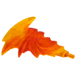 Flame Trail Spiked with Axle End with Marbled Trans-Red Pattern Flame Trail Spiked with Axle End with Marbled Trans-Red Pattern