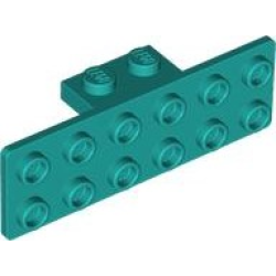 Bracket 1 x 2 - 2 x 6 - Dark Turquoise