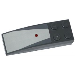 Slope, Curved 6 x 2 with Dark Red Dot and Light Bluish Gray Center Panel Pattern (Sticker) - Set 75039 Slope, Curved 6 x 2 with Dark Red Dot and Light Bluish Gray Center Panel Pattern (Sticker) - Set 75039