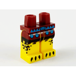 Hips and Yellow Legs with Dark Azure Belt and Circles, Dark Red Shirt with Black Edge, Black Spots and Claws Pattern Hips and Yellow Legs with Dark Azure Belt and Circles, Dark Red Shirt with Black Edge, Black Spots and Claws Pattern