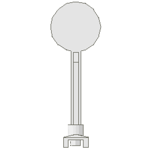 Деталь LEGO 14 Road Sign Round