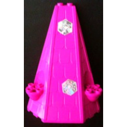 Tower Roof 6 x 8 x 9 with Snowflakes Pattern on Front (Stickers) - Set 7581 Tower Roof 6 x 8 x 9 with Snowflakes Pattern on Front (Stickers) - Set 7581