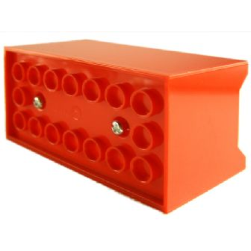 Деталь LEGO 87515 Electric 9V Battery Box Power Functions (Non-Rechargeable) - Bottom Part - Red