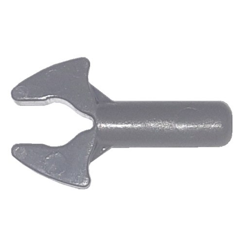 Деталь LEGO 48729a Bar 1L with Clip Mechanical Claw - Rounded Edges - Dark Bluish Gray