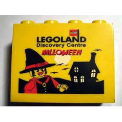 Brick 2 x 4 x 3 with Legoland Discovery Centre Halloween Pattern Brick 2 x 4 x 3 with Legoland Discovery Centre Halloween Pattern