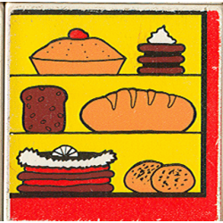 Duplo, Tile 2 x 2 x 1 with Town Mosaic Picture 18 Pattern