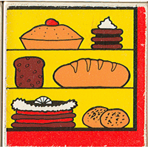 Деталь LEGO 2756pb162 Duplo, Tile 2 x 2 x 1 with Town Mosaic Picture 18 Pattern