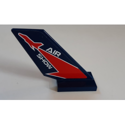 Tail Shuttle with Red Lightning and 'AIR SHOW' Pattern on Both Sides (Stickers) - Set 60177 Tail Shuttle with Red Lightning and 'AIR SHOW' Pattern on Both Sides (Stickers) - Set 60177