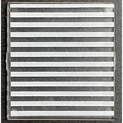 Glass for Window 4 x 4 x 3 Roof with 12 White Stripes Pattern (Sticker) - Set 6380 Glass for Window 4 x 4 x 3 Roof with 12 White Stripes Pattern (Sticker) - Set 6380